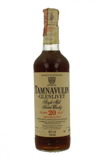 TAMNAVULIN 20 years old Bot 80's 75cl 46% MOON IMPORT
