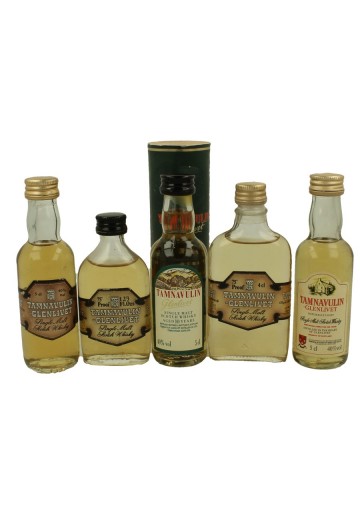 TAMNAVULIN GLENLIVET 10x 5cl 10 VERY RARE MINIATURES