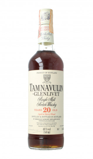 TAMNAVULIN-Glenlivet Speyside Scotch Whisky 20 year old 75cl 46% Moon Import -