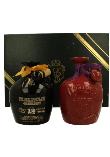 TAMNAVULIN-Saltyere Bot.1980's 2x 75cl Ceramic decanter