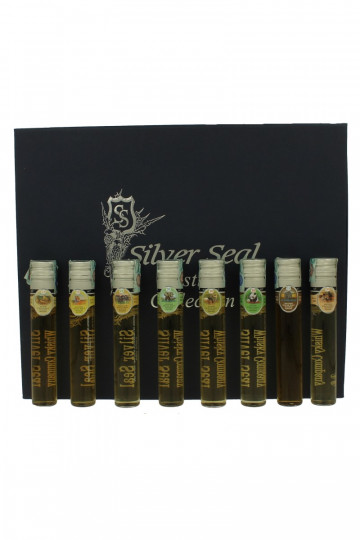 TASTING Set Rum Whisky Silver seal-HP 30 yo- BENRINNES 30 yo- DALMORE 25yo-HP 23yo-TOBERMORY 20yo-GLENBURGIE 25yo-MORTLACH 25yo-LONGMORN30yoCaroni 18yo-Jamaica Hampden 22yo- Haiti 11yo-Trinidad 24yo-Guadeleope Bellevue17yo-Demerara Enmore 11yo