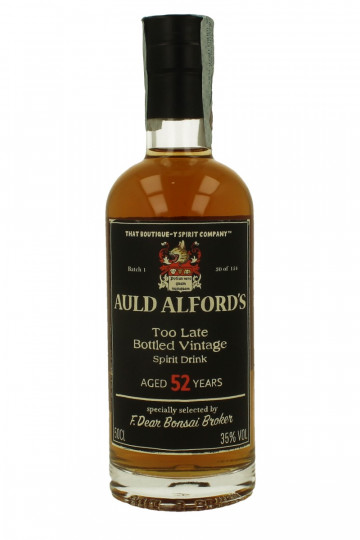 TBWC AULD ALFORD'S Spirit Drink 52 years old 50cl 35% That Boutique - batch #1