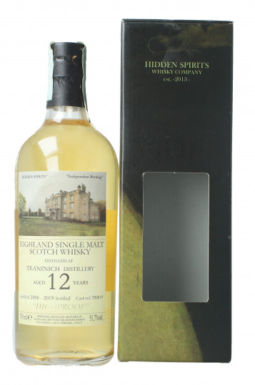 TEANINICH Hihgland malt Scotch Whisky 12 year old 2006 2019 70cl 51.7% Hidden Spirits -