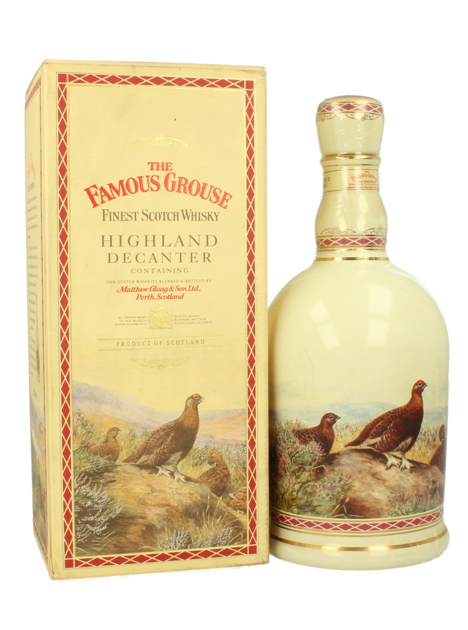 calculator Precursor Digital THE FAMOUS GROUSE CERAMIC DECANTER 70 CL 40 % - Products - Whisky Antique,  Whisky & Spirits