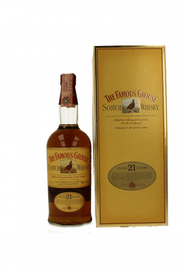 THE FAMOUS GROUSE Malt Whisky 21 years Old Bot in The 80's 75cl 40% OB-