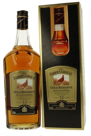 THE FAMOUS GROUSE  Whisky 12 years old Bot in The 90's 100CL 43% gold reserve