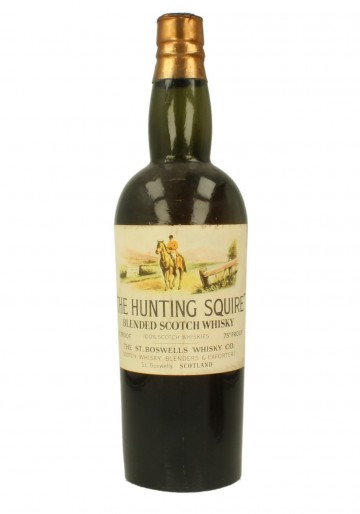 THE HUNTING SQUIRE BLENDED SCOTCH WHISKY Bot.around 1900 75°proof The St Bowell