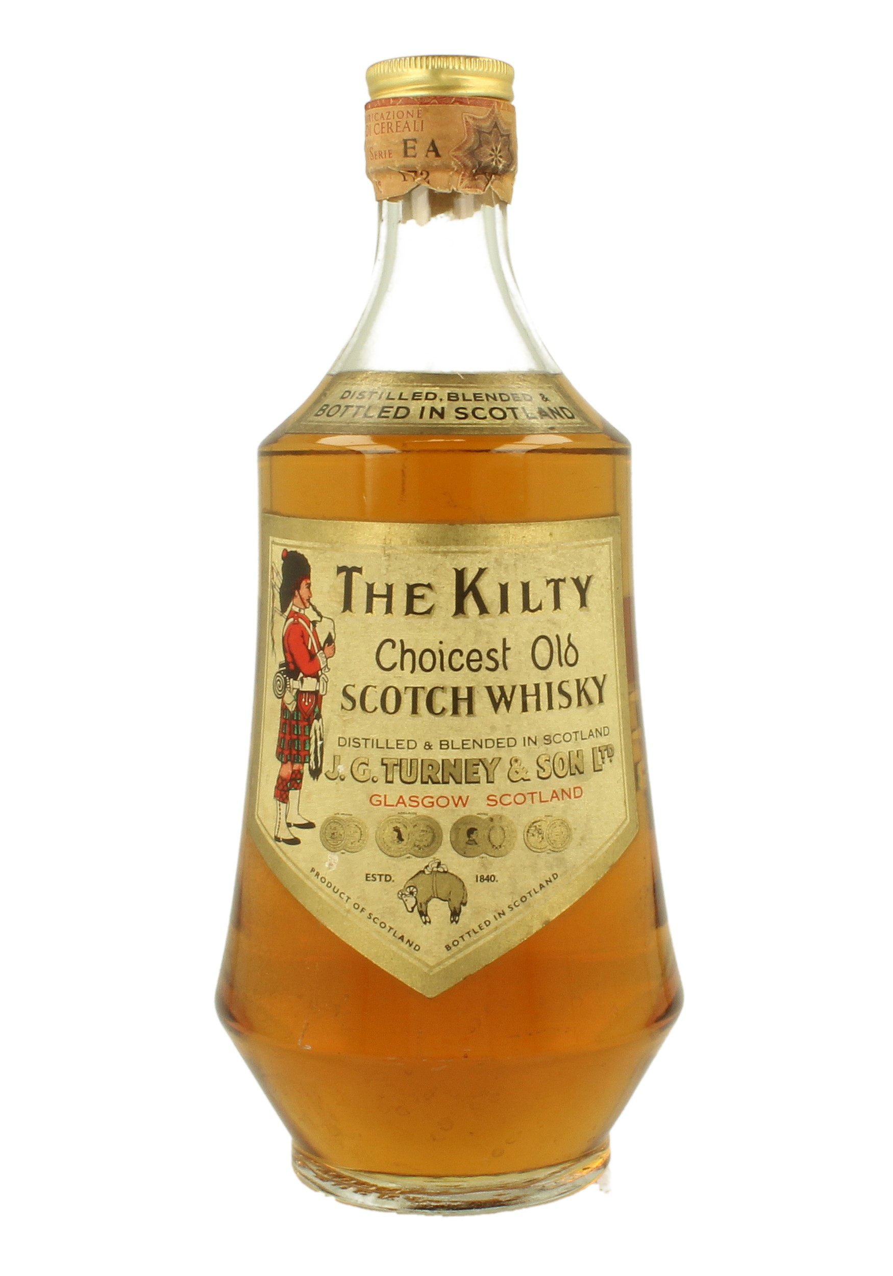 THE KILTY Bot.60/70's 75cl 43 J.G. Turney Blended Products