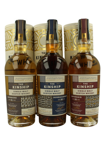 THE KINGSHIP Full Set 6 x Springbank 25yo-Bunna 30yo-Jura 26yo-Bowmore 21yo- Laphroaig 20yo- highland park 21yo 6x 70cl Hunter Laing's