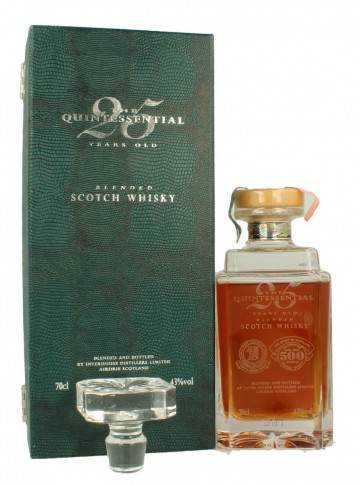 THE QUINTESSENTIAL  25yo Bot.1994 75cl  43% Crystal Decanter - 500 years of Scotch Whisky