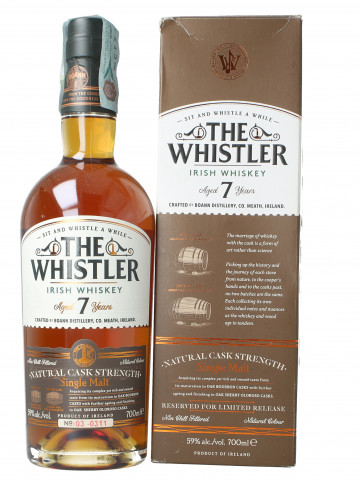 The Whishtler IRISH Single Malt Whiskey 7 year old 70cl 59%