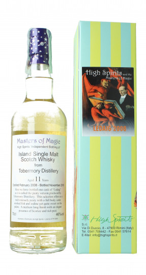 Tobermory Island of Mull  Scotch Whisky 11 year old 2008 2019 70cl 46% High Spirits  -Master of magic