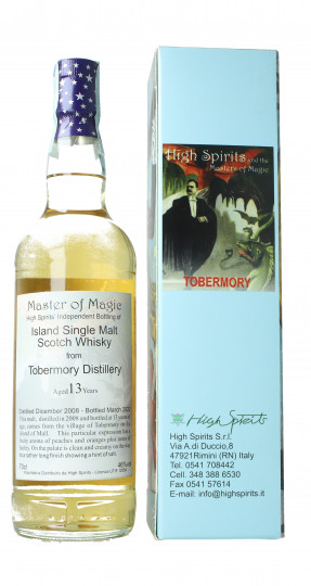 Tobermory Island of Mull  Scotch Whisky 13 year old 2008 2022 70cl 46% High Spirits  -Master of magic