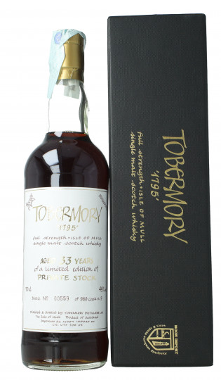 Tobermory Island Scotch Whisky 33 Year Old 1972 70cl 49% Moon Import -cask  9