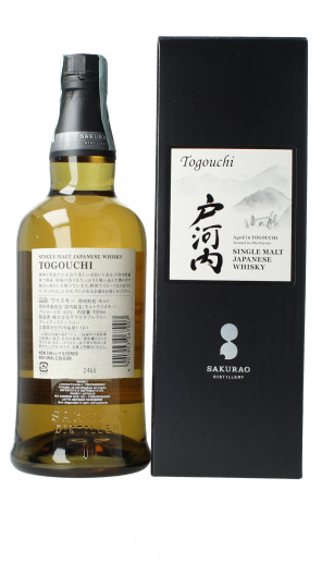 Togouchi  Japanese Single malt  Whisky 70cl 43% OB-