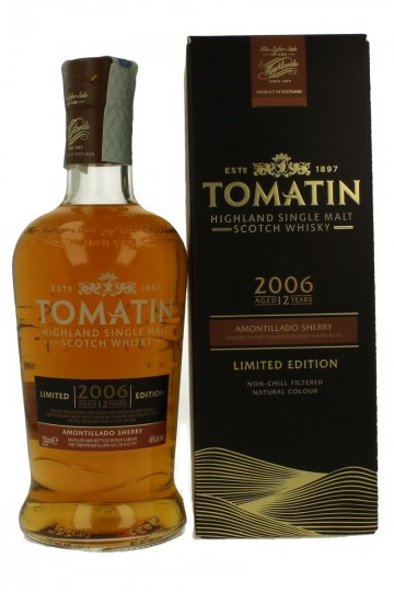 TOMATIN 12 years old 2006 70cl 46% OB -Limited Edition Amontillado Sherry Finish