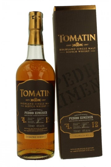 TOMATIN 4TH 12 years old 70cl 46% OB -Cuatro PX Finish First Fill Oloroso Sherry Butts