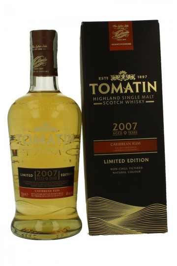 TOMATIN 9 years old 2007 70cl 46% OB -Limited Edition Rum cask