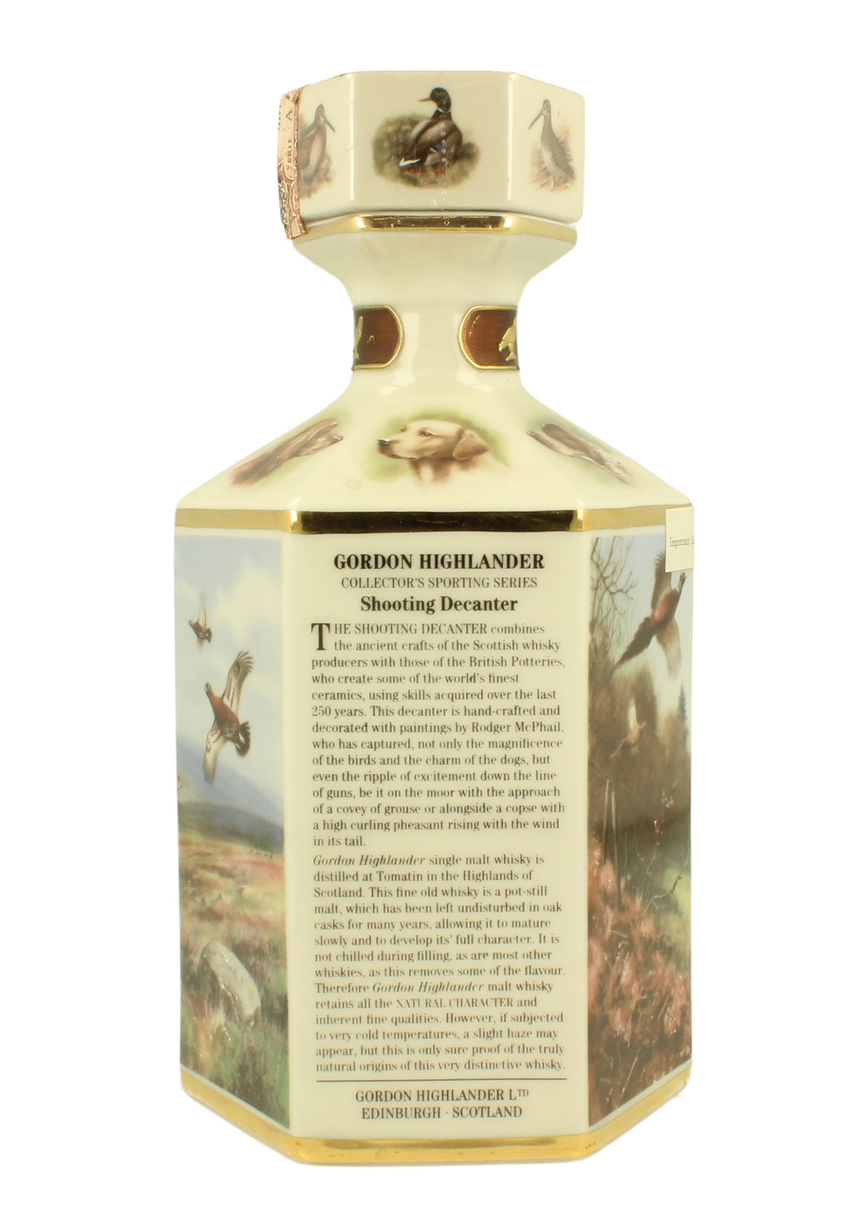 TOMATIN Gordon Highlander 12yo Bot.80's 100cl 43% Ceramic