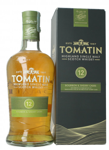 Tomatin Highland   Scotch whisky 12 year old 70cl 43% OB -