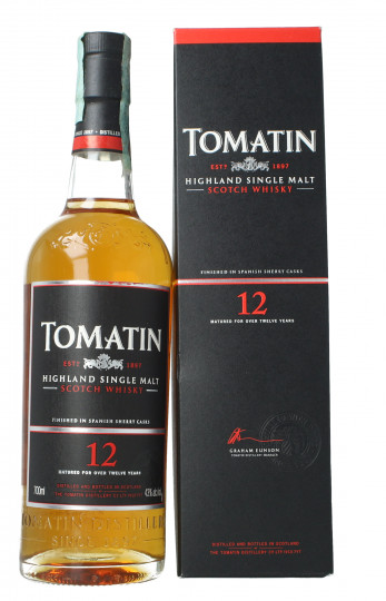 Tomatin Highland   Scotch whisky 12 year old 70cl 43% OB -old edition