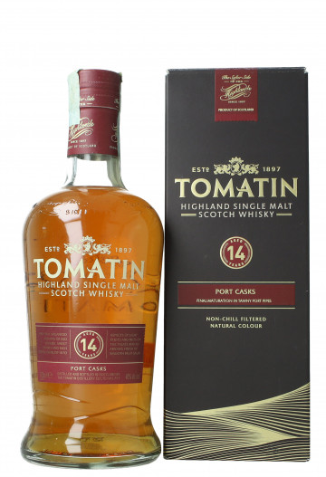 Tomatin Highland   Scotch whisky 14 year old 70cl 46% OB -Port cask