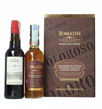 Tomatin Highland   Scotch whisky 2000 2015 1x35cl -1x 37,5cl 57.9% OB -Oloroso edition plus Sherry wine
