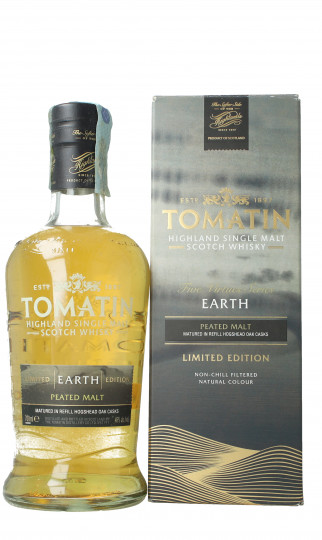 Tomatin Highland   Scotch whisky 70cl 45% OB-Earth Edition Peated