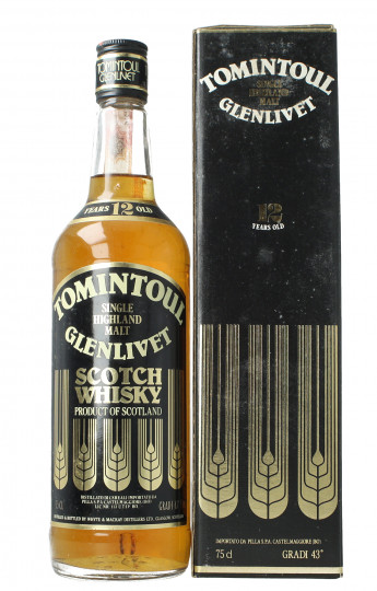 Tomintoul  Highland   Scotch Whisky 12 Year old - Bot.70-80's 75cl 43% OB-