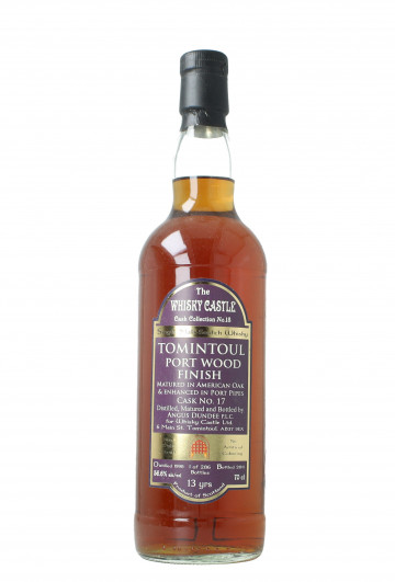 Tomintoul  Highland   Scotch Whisky 13 Year old 1998 2011 70cl 56.6% OB-Port Wood finish Single cask 17