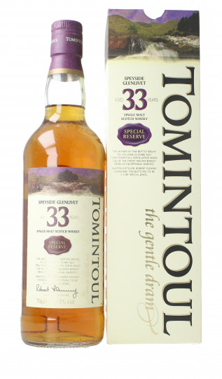 Tomintoul  Highland   Scotch Whisky 33 Year old 70cl 43% OB-