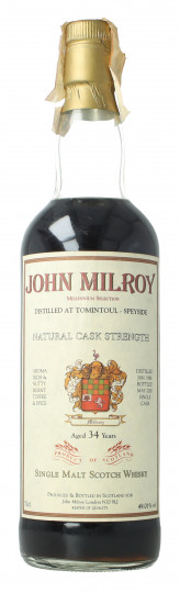 Tomintoul  Highland   Scotch Whisky 34  Years Old 1966 2000 70cl 49.01% John Milroy -Single cask
