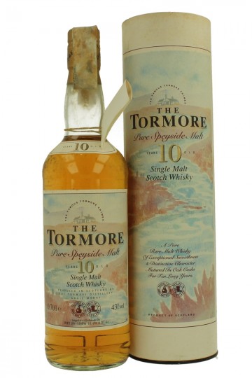 TORMORE 10 years old Bot in The 90's 70cl 43%