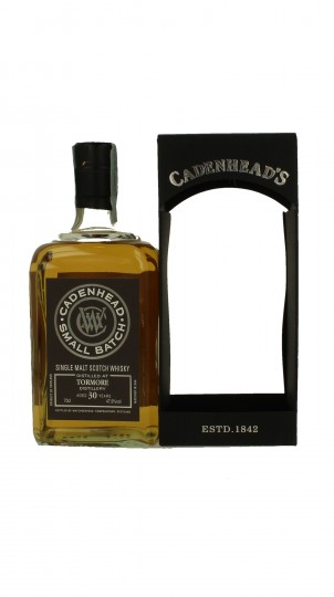 TORMORE 30 Years Old 1988 2019 70cl 47.9% Cadenhead's - Small Batch