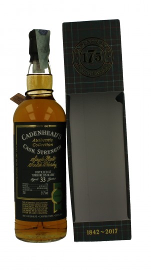 TORMORE 33 Years Old 1984 2017 70cl 51.7% Cadenhead's - Authentic Collection