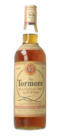 TORMORE Speyside Scotch Whisky 10 year old - Bot.70's-80's 75cl 43% OB-