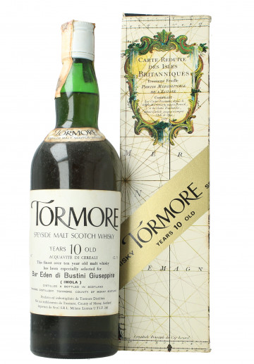 TORMORE Speyside Scotch Whisky 10 year old - Bot. in The 70's 75cl 43% OB- Bar Eden very very rare