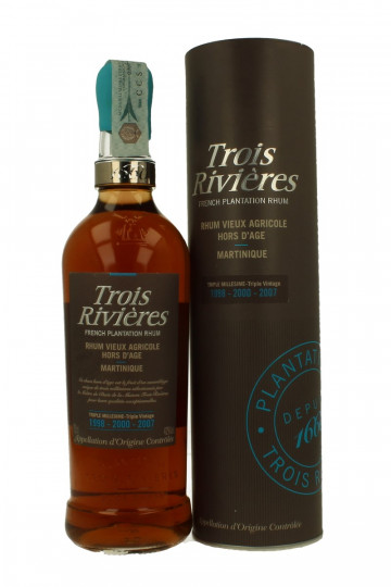 Trois Rivieres Hors D' age 1999-2000-2007 70cl 42% - Rhum Vieux Agricole