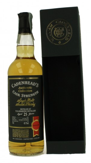 TULLIBARDINE 25 Years old 1993 2018 70cl 40.7% Cadenhead's - Authentic Collection