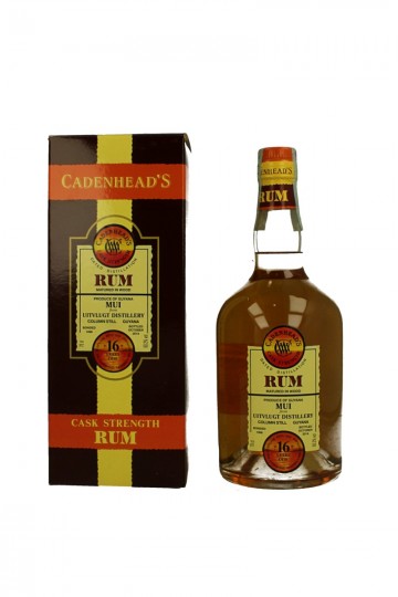 UITVLUGT Distillery MUI 16 years old 1998 2014 70cl 60.2% Cadenhead's Guyana RUM