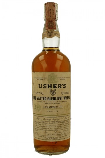 USHER'S Old Vatted Glenlivet Whisky Bot. 60's 75cl 43%
