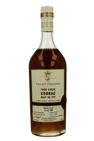 VALLEIN-TERCINIER LOT 66 PETITE CHAMPAGNE COGNAC Lot 66 2001 70cl 49.7% only 287 bts