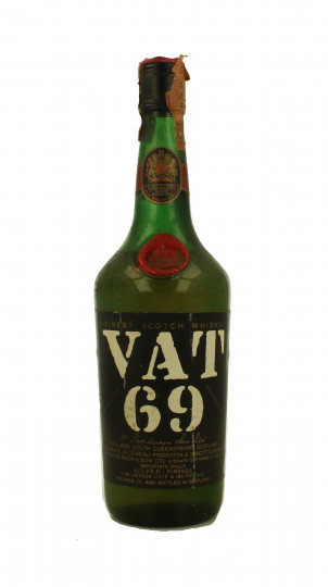 VAT 69 Finest Scotch Whisky Bot. in the  60'S /70's 75cl 43%