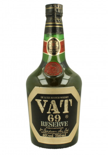 VAT 69 Reserve Bot.70/80's 75cl 40% W.M SAnderson - Blended