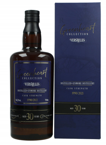 Versailles Enrmore distillery Guyana Rum 30 years old 1990 2021 70cl 54.2% Green heart collection