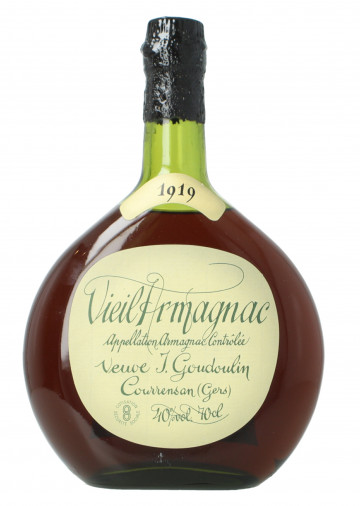 Vielle Armagnac Vevue J. Goudoulin 1919 - Bot.60's or early 70's 75cl 40% OB  -