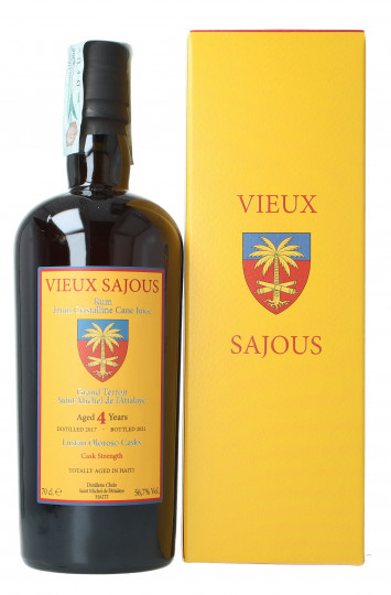 VIEUX SAJOUS 4 Years Old 2017 2021 70cl 56.7% Velier - Totally aged in Haiti -Cask Strenght-Lustau oloroso Cask