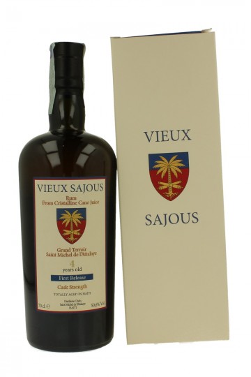 VIEUX SAJOUS 4yo 70cl 56.6% Velier - Totally aged in Haiti