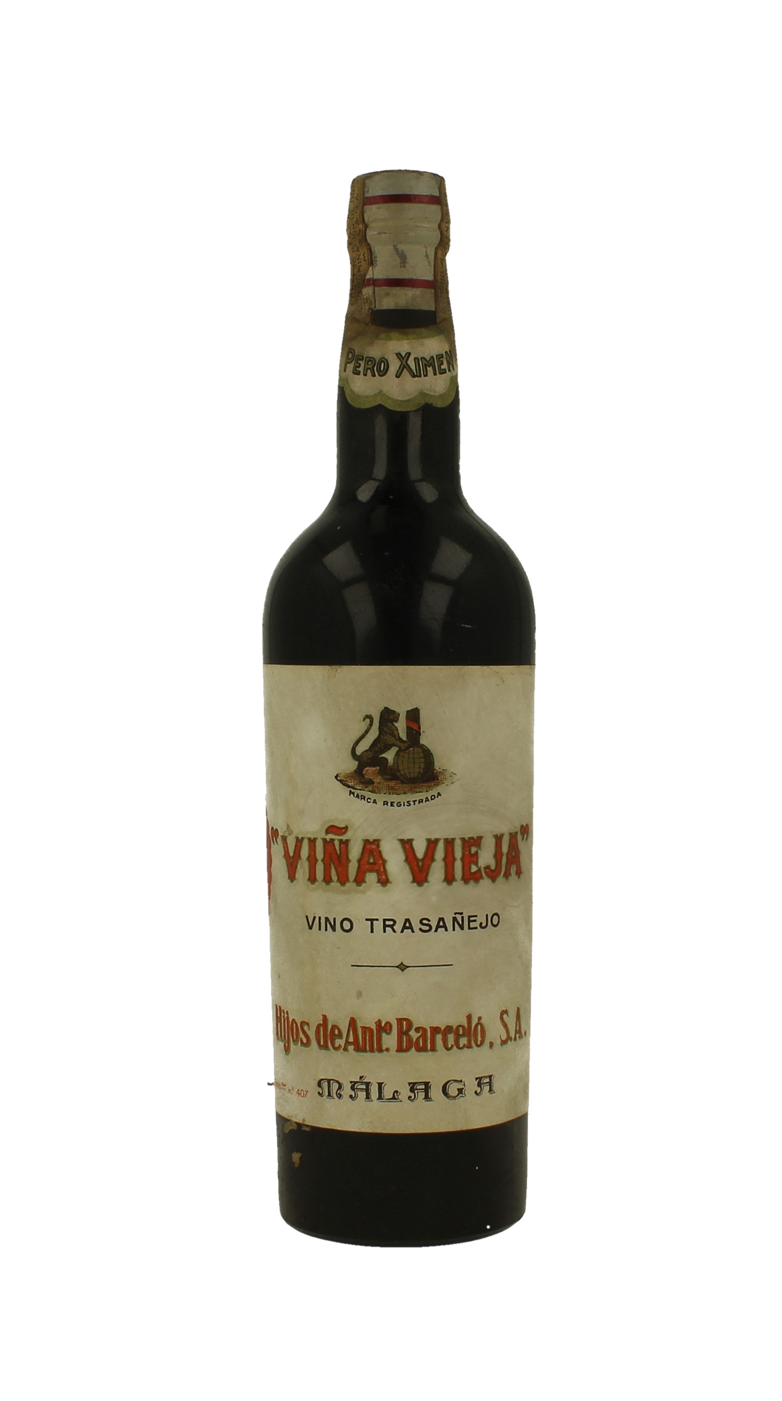 para donar Consistente busto Vina veja Malaga Wine Bot 60/70's 75cl pero Ximen - Products - Whisky  Antique, Whisky & Spirits