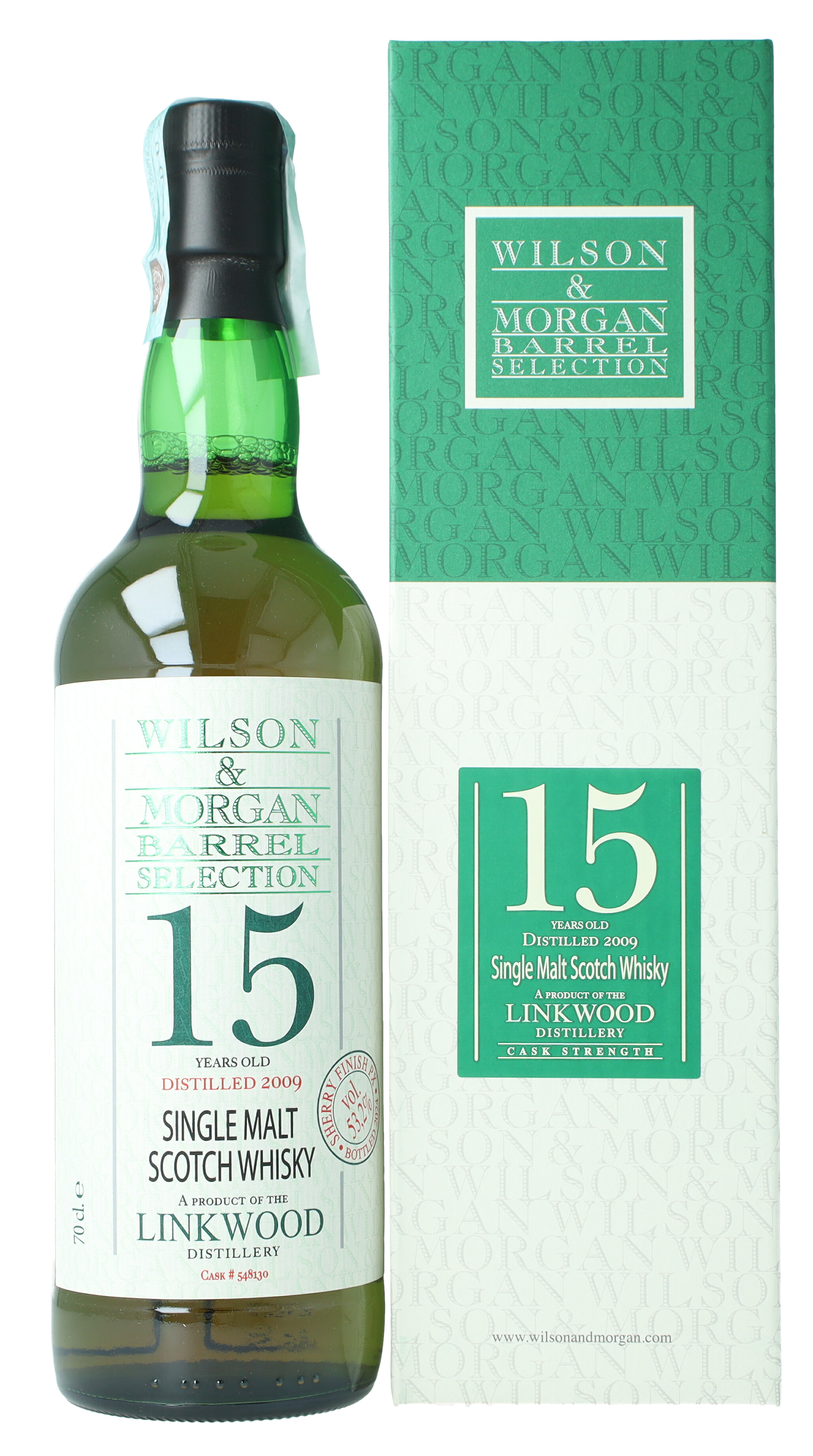 W&M LINKWOOD 15 years old 2009 2024 70cl 53.2% - Wilson & morgan